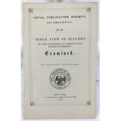 Bible view of slavery, by John H. Hopkins